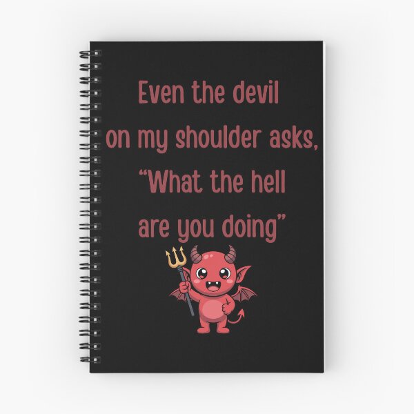 Item preview, Devil Asks What the Hell  Life Humor Halloween  designed and sold by trixie666.