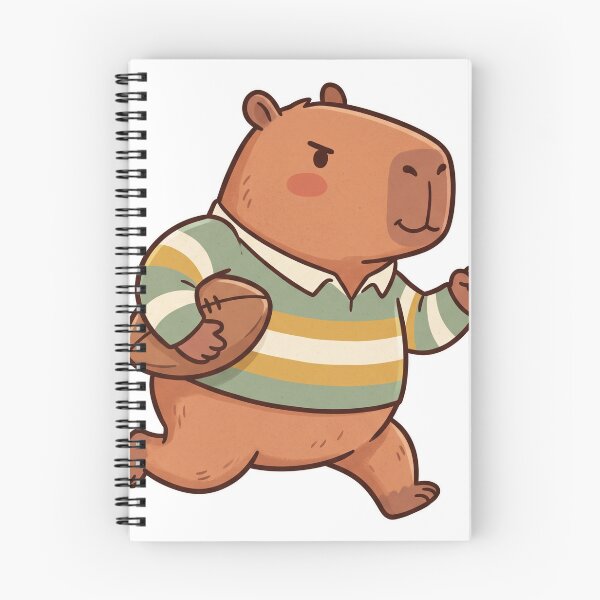 Item preview, Capybara Rugby Player Cute Kawaii Sport designed and sold by DofinaSur.