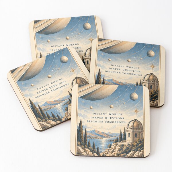 Item preview, Saturn Observatory Vintage Poster – Celestial Astronomy Wall Art designed and sold by Watchyyy.