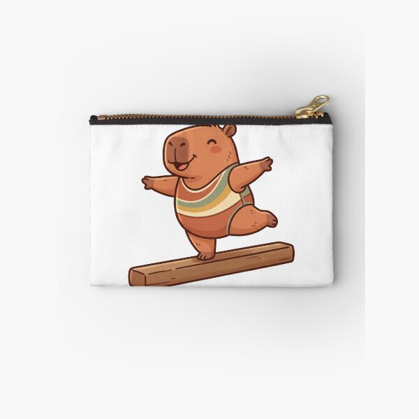 Item preview, Capybara Gymnastics Balance Beam Cute Kawaii designed and sold by DofinaSur.