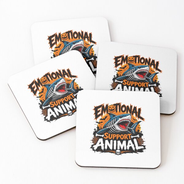 Item preview, Emotional Support Animal Shark Halloween designed and sold by GARAGE75DESIGNS.