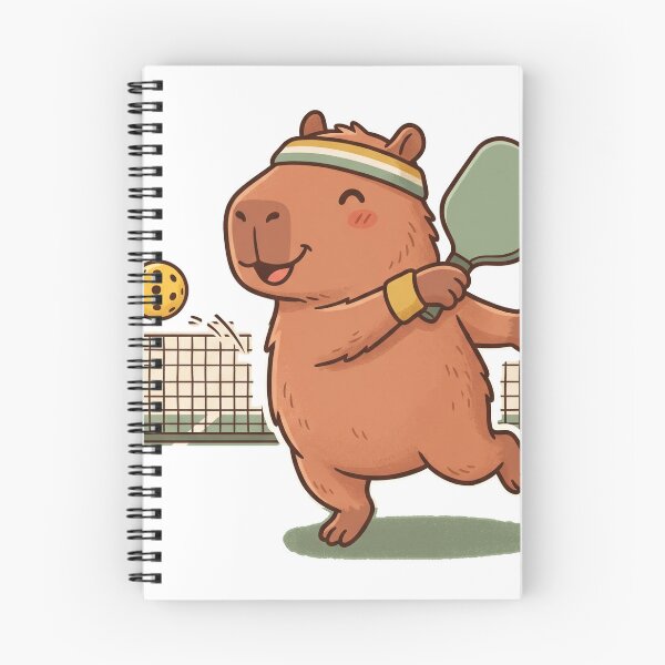 Item preview, Capybara Pickleball Player Cute Kawaii Sport designed and sold by DofinaSur.