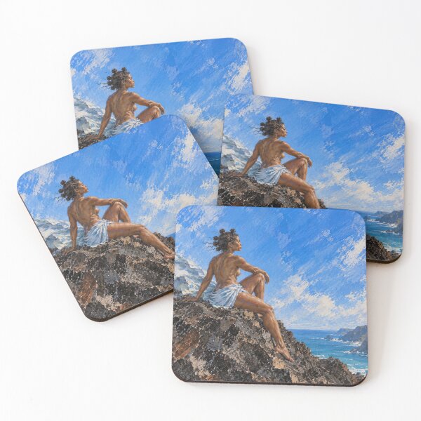 Item preview, High Ground | Black Woman Ocean Art designed and sold by TedKentPhoto.