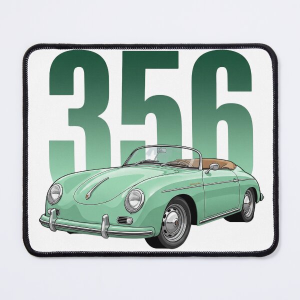 Item preview, Mint Green Porsche 356 Speedster Classic Convertible Vector Art designed and sold by Motorline44.