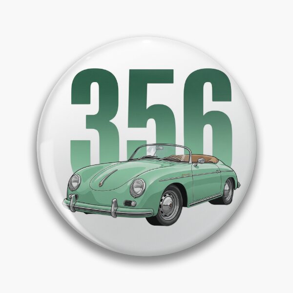 Item preview, Porsche 356 Speedster Verde Menta Convertible Clásico Arte Vectorial designed and sold by Motorline44.