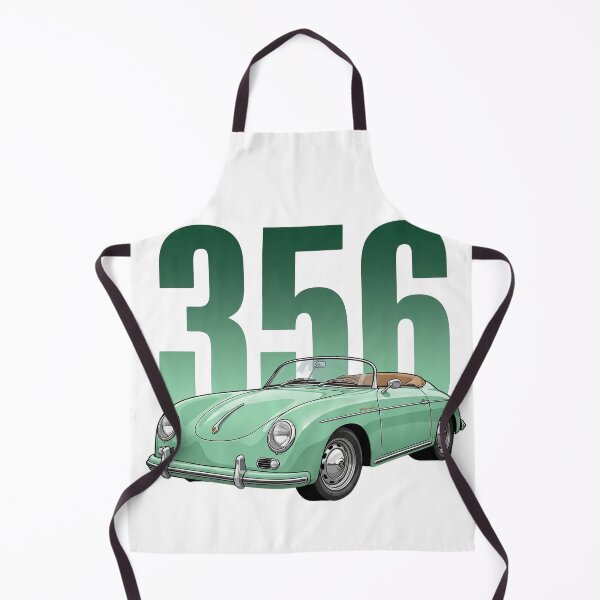 Aperçu de l'œuvre Illustration vectorielle d'une Porsche 356 Speedster Classic décapotable vert menthe créée et vendue par Motorline44.