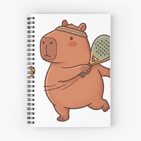 Item preview, Capybara Padel Player Cute Kawaii Sport designed and sold by DofinaSur.