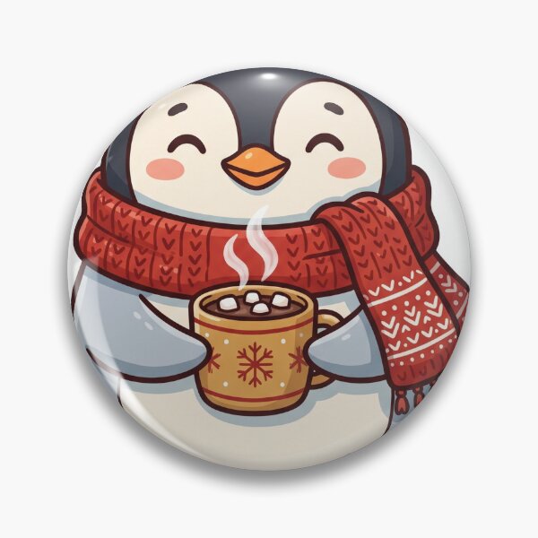 Item preview, Penguin Hot Chocolate Cozy Christmas Cute designed and sold by DofinaSur.