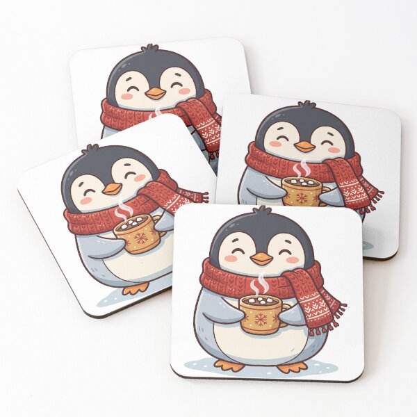 Item preview, Penguin Hot Chocolate Cozy Christmas Cute designed and sold by DofinaSur.