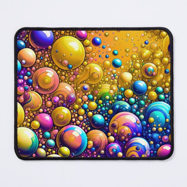 Item preview, 3D-Style Fantasy Neon-Colorful Marbled Bubbles Abstract Designs designed and sold by DEC02.
