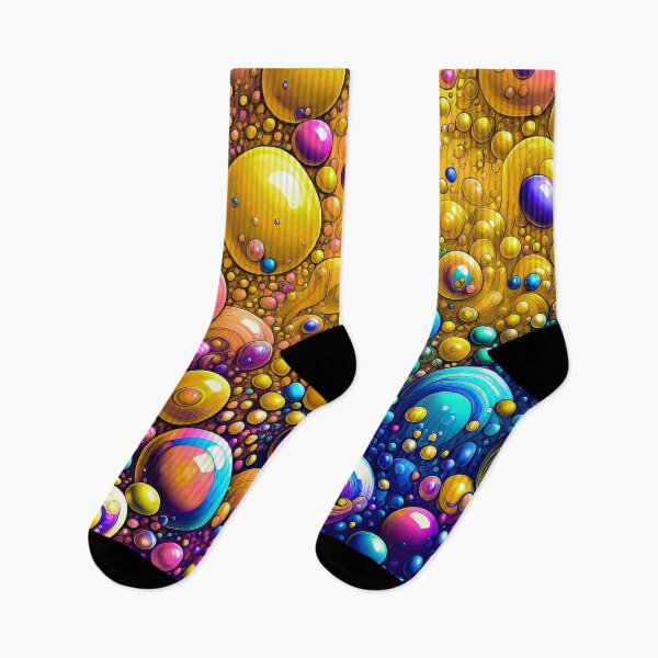 Item preview, 3D-Style Fantasy Neon-Colorful Marbled Bubbles Abstract Designs designed and sold by DEC02.