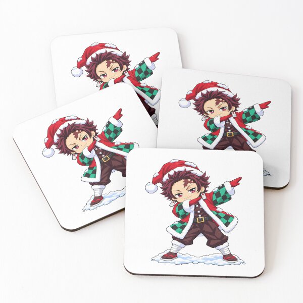 Item preview, Tanjiro Kamado Demon Slayer Christmas Dabbing Meme Chibi designed and sold by mildaclairmo.