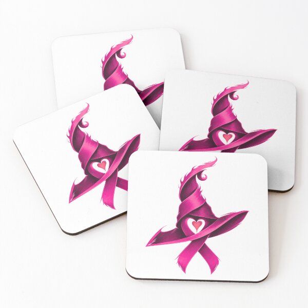 Item preview, Pink Ribbon Witch Hat Heart Breast Cancer Awareness Halloween designed and sold by DYAFLK.