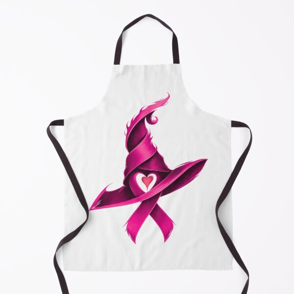 Item preview, Pink Ribbon Witch Hat Heart Breast Cancer Awareness Halloween designed and sold by DYAFLK.