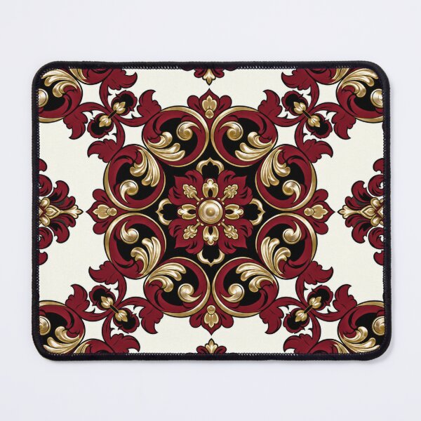 Item preview, White &  Maroon-Gold Baroque designed and sold by DesignsByPrnces.