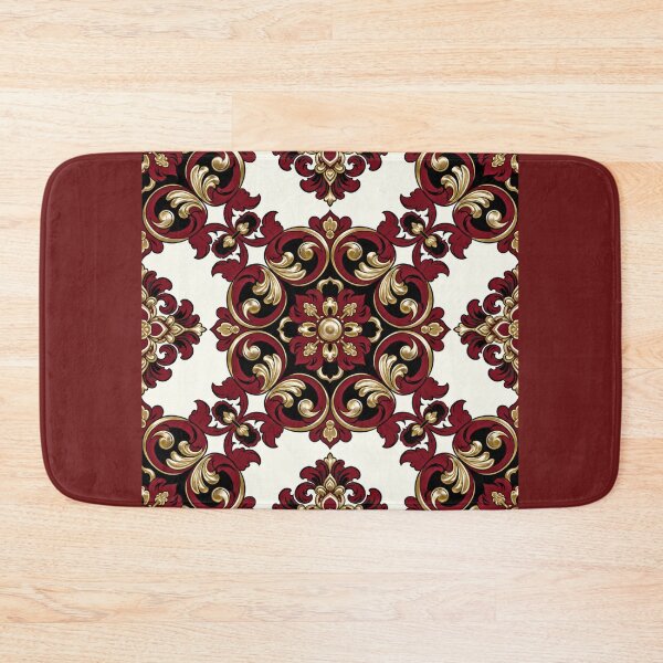 Item preview, White &  Maroon-Gold Baroque designed and sold by DesignsByPrnces.