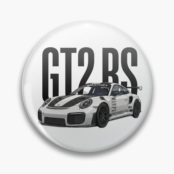 Item preview, White Porsche 911 GT2 RS Weissach Manthey Racing Supercar Vector Art designed and sold by Motorline44.