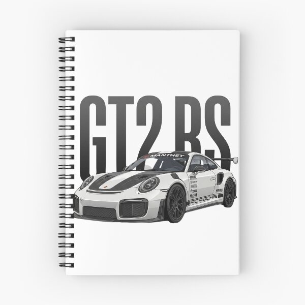 Item preview, White Porsche 911 GT2 RS Weissach Manthey Racing Supercar Vector Art designed and sold by Motorline44.