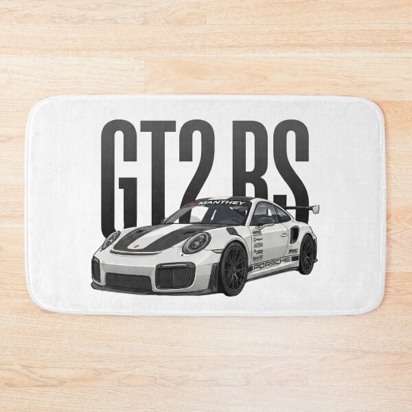 Item preview, White Porsche 911 GT2 RS Weissach Manthey Racing Supercar Vector Art designed and sold by Motorline44.