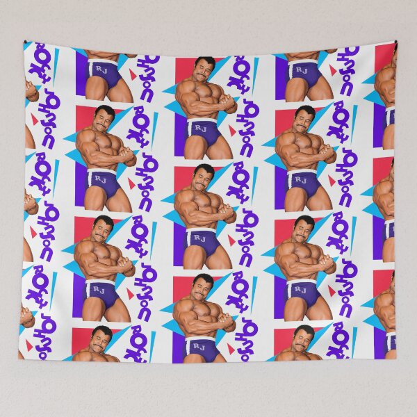 Aperçu de l'œuvre Rocky Johnson - Illustration de fan de catch classique créée et vendue par darklordpug.