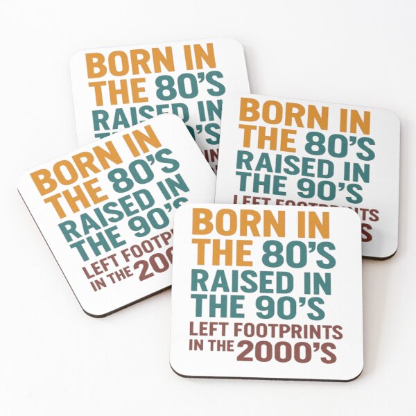 Item preview, Born in the 80s, Raised in the 90s – Xennial Throwback Design designed and sold by H.C HustleConvention .