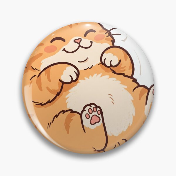 Item preview, Orange Cat Belly Cute Funny Kawaii designed and sold by DofinaSur.
