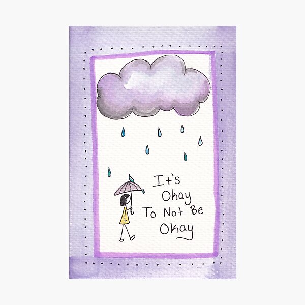 Item preview, Rainy Day It's Okay designed and sold by Anna  Mills.