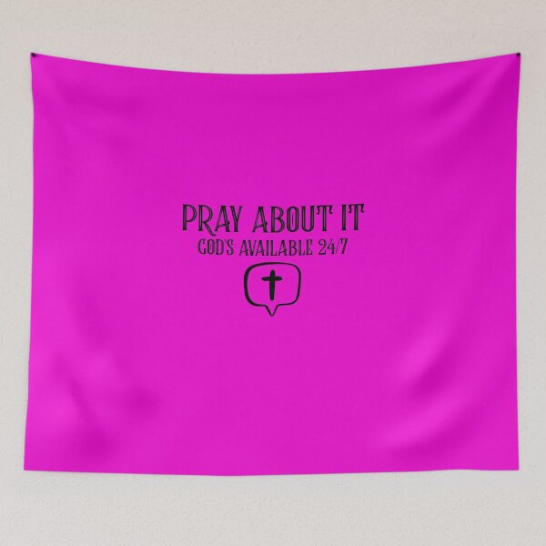 Item preview, GOD'S AVAILABLE 24/7...PRAY ABOUT IT CHRISTIAN APPAREL designed and sold by VFamdesigns.