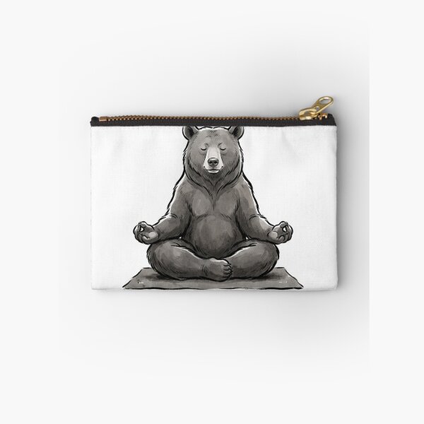 Item preview, Calm Bear Meditating Lotus Pose Design designed and sold by Wildlife Wonders.