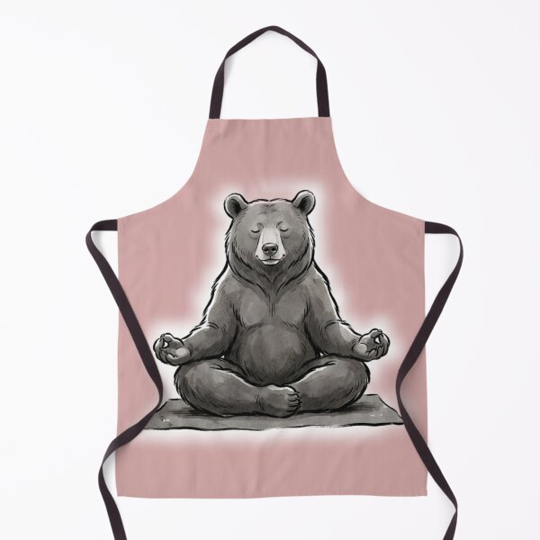 Item preview, Calm Bear Meditating Lotus Pose Design designed and sold by Wildlife Wonders.