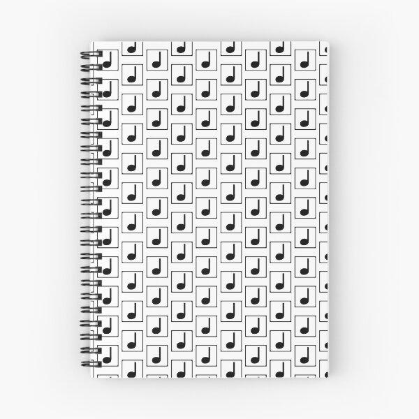 Item preview, Black Note in White Square designed and sold by MelodyMidnight.