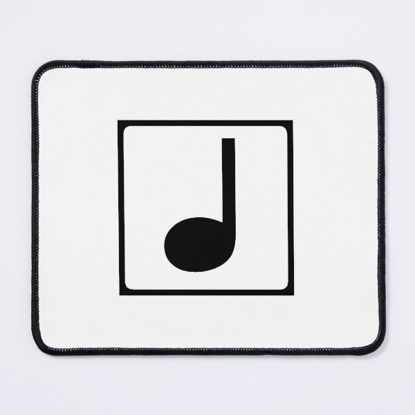 Item preview, Black Note in White Square designed and sold by MelodyMidnight.
