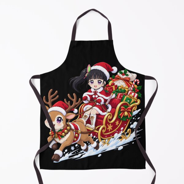 Item preview, Kanao Tsuyuri Demon Slayer Christmas Reindeer Sleigh Ride designed and sold by mildaclairmo.