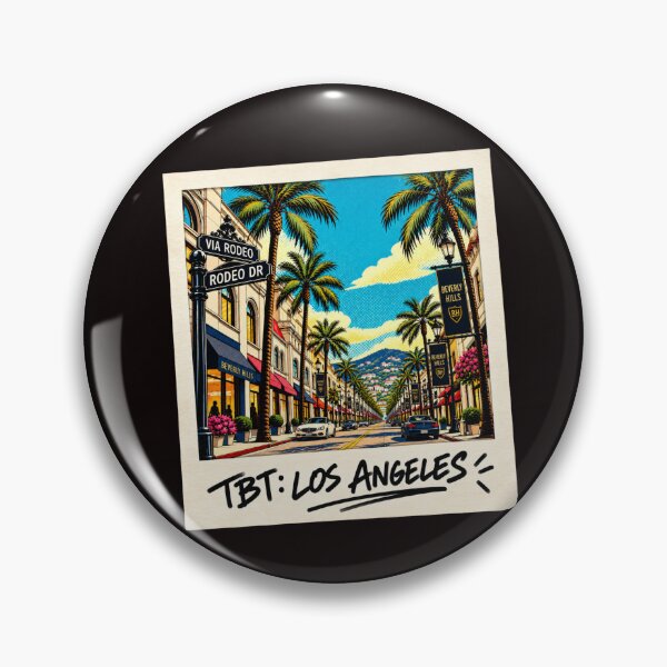Item preview, TBT: Los Angeles Rodeo Drive – Vintage Beverly Hills Pop Art Travel designed and sold by ByJeffro.