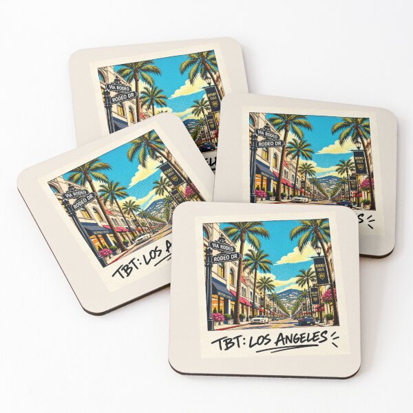 Item preview, TBT: Los Angeles Rodeo Drive – Vintage Beverly Hills Pop Art Travel designed and sold by ByJeffro.