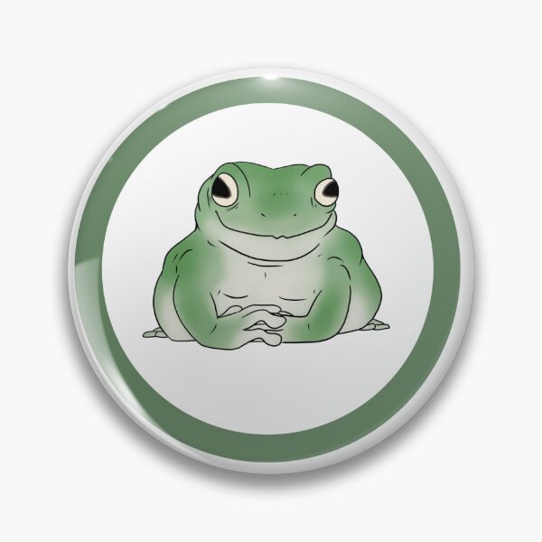 Item preview, greeeeen frog in a circle designed and sold by ThePanckLizrd.