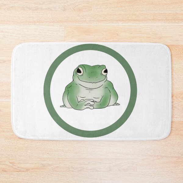Item preview, greeeeen frog in a circle designed and sold by ThePanckLizrd.