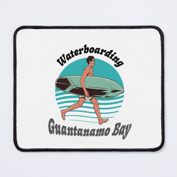 Item preview, Waterboarding Guantanamo Bay Retro Surf Parody Design designed and sold by CiKmerch.