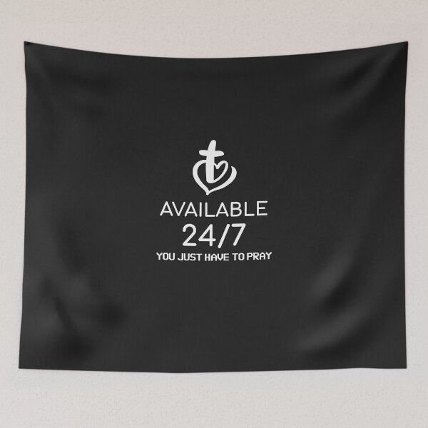 Item preview, GOD'S AVAILABLE 24/7...YOU JUST HAVE TO PRAY ABOUT IT CHRISTIAN APPAREL designed and sold by VFamdesigns.