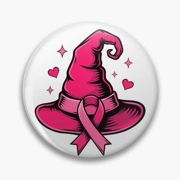 Item preview, In October We Wear Pink Witches–Breast Cancer Awareness Halloween designed and sold by DYAFLK.