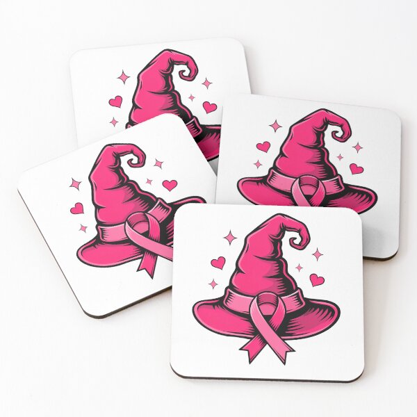 Item preview, In October We Wear Pink Witches–Breast Cancer Awareness Halloween designed and sold by DYAFLK.