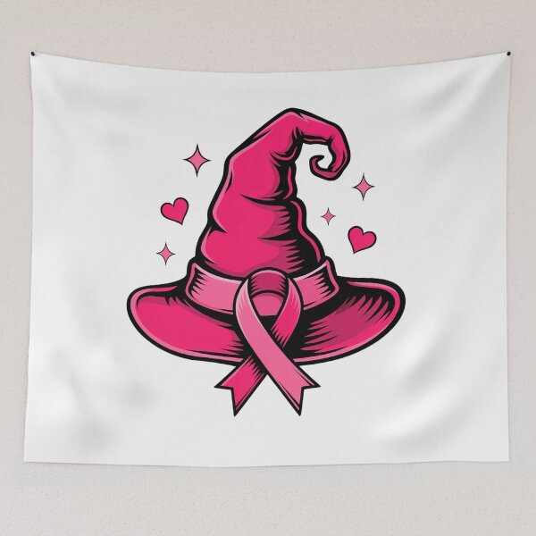 Item preview, In October We Wear Pink Witches–Breast Cancer Awareness Halloween designed and sold by DYAFLK.