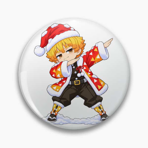 Item preview, Zenitsu Agatsuma Demon Slayer Christmas Dab Meme designed and sold by mildaclairmo.