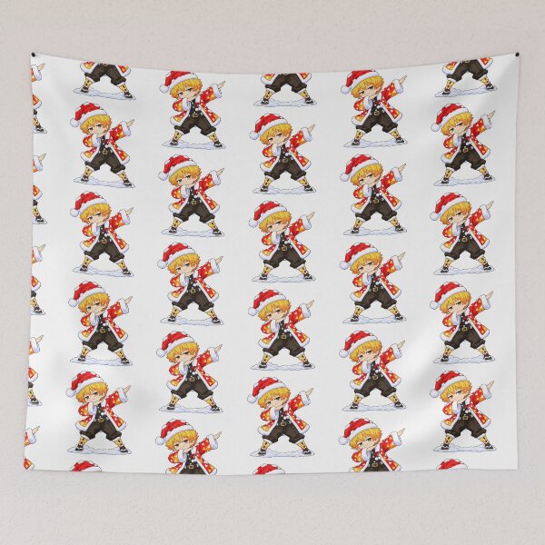 Item preview, Zenitsu Agatsuma Demon Slayer Christmas Dab Meme designed and sold by mildaclairmo.