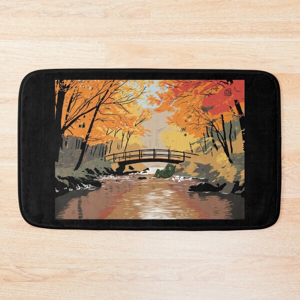 Item preview, Autumn Bridge with Troll designed and sold by blacksnowcomics.