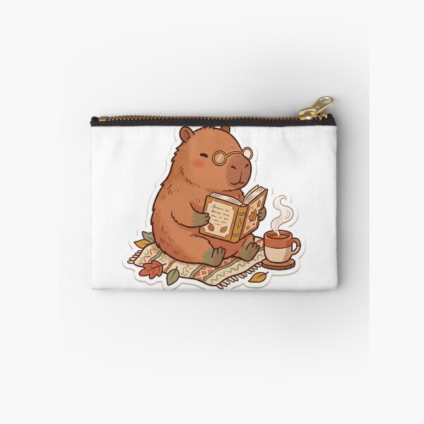 Item preview, Capybara Reading Book Cozy Autumn Cute designed and sold by DofinaSur.