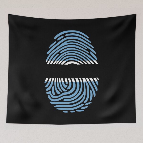 Item preview, Botswana Flag Fingerprint Identity | Batswana DNA Heritage Graphic designed and sold by NTGUILTY.