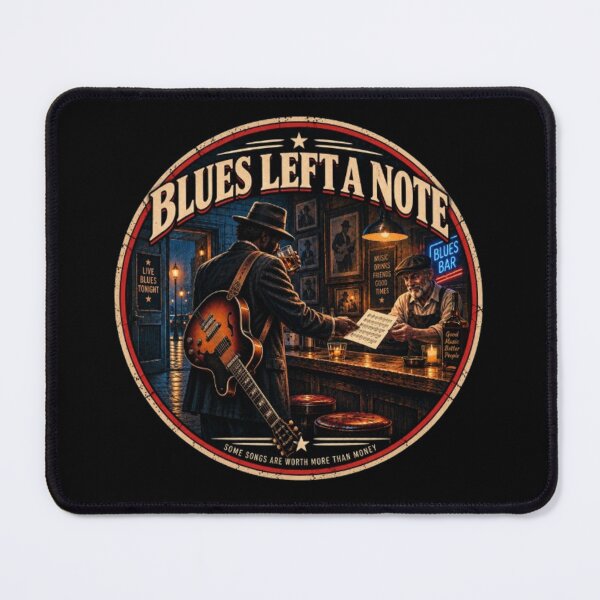 Item preview, The Blues Left a Note — Vintage Blues Music designed and sold by QuietSpark.