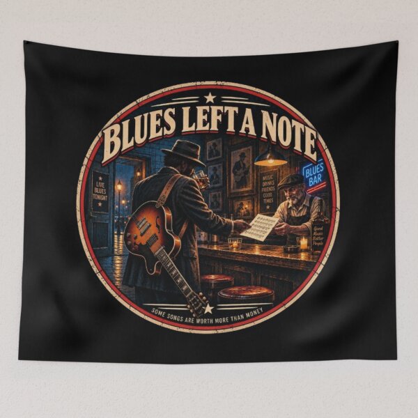 Item preview, The Blues Left a Note — Vintage Blues Music designed and sold by QuietSpark.