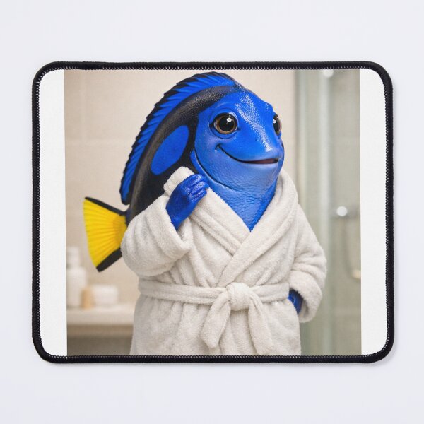 Item preview, Blue Tang Bathrobe designed and sold by Sillytoe.